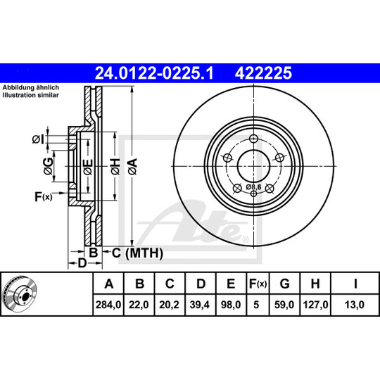 24.0122-0225.1 - Brake Disc 