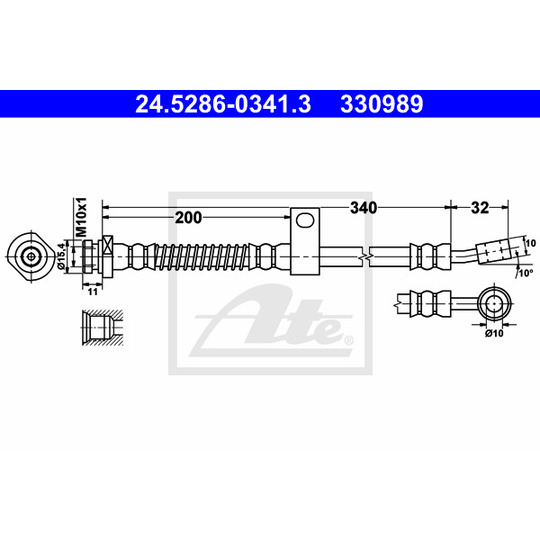 24.5286-0341.3 - Brake Hose 