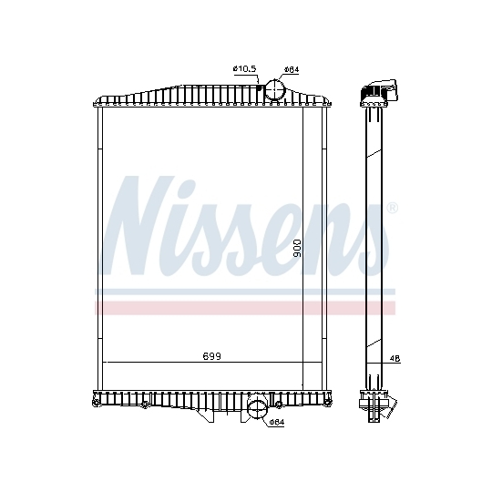 654630 - Radiator, engine cooling 