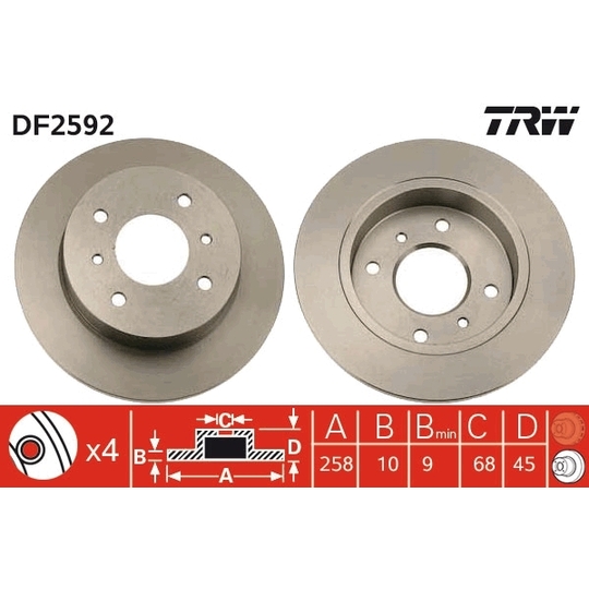 DF2592 - Brake Disc 