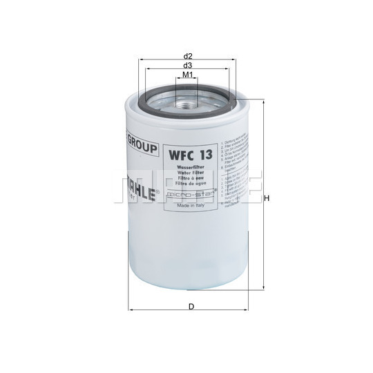 WFC 13 - Coolant filter 