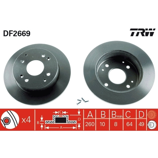 DF2669 - Brake Disc 