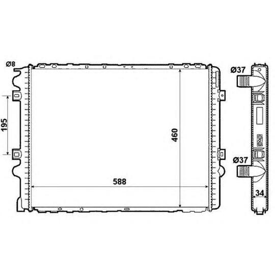 509711 - Radiaator, mootorijahutus 