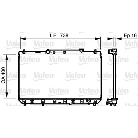 734489 - Radiator, engine cooling 