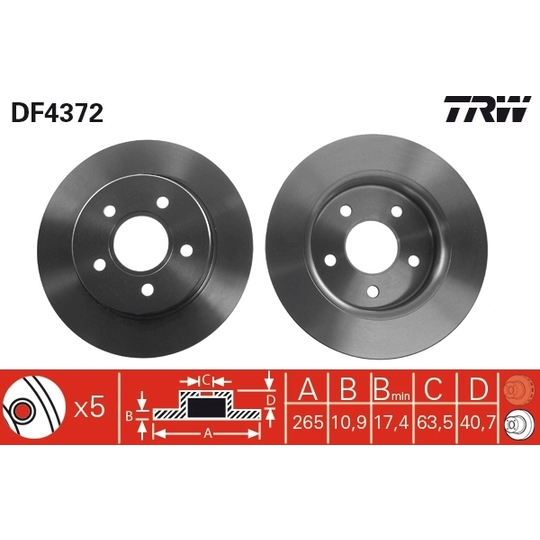 DF4372 - Brake Disc 
