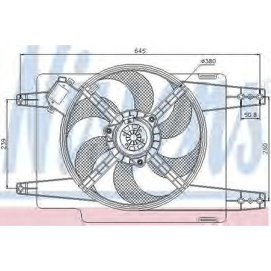 85121 - Ventilaator, mootorijahutus 