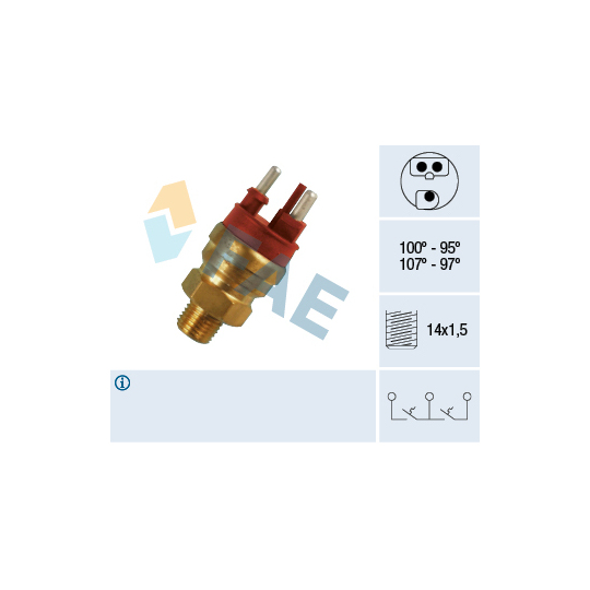 38120 - Temperature Switch, radiator fan 