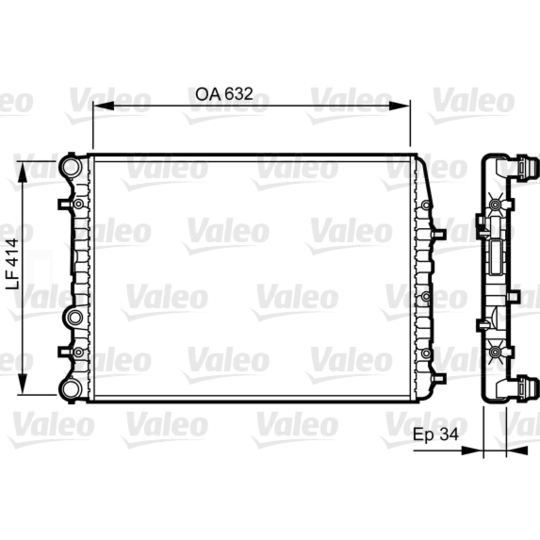 732864 - Radiator, engine cooling 