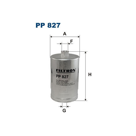 PP 827 - Kütusefilter 