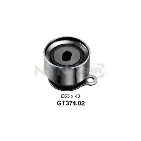 GT374.02 - Tensioner Pulley, timing belt 