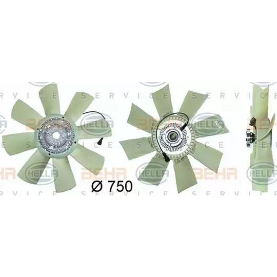 8MV 376 730-081 - Fan, radiator 