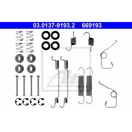 03.0137-9193.2 - Tillbehörssats, bromsbackar 