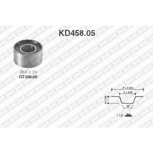 KD458.05 - Tand/styrremssats 