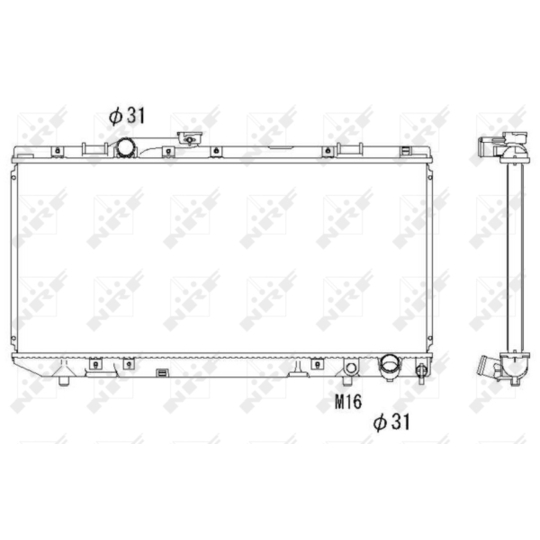 53308 - Radiator, engine cooling 