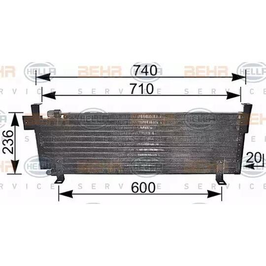 8FC 351 037-001 - Condenser, air conditioning 