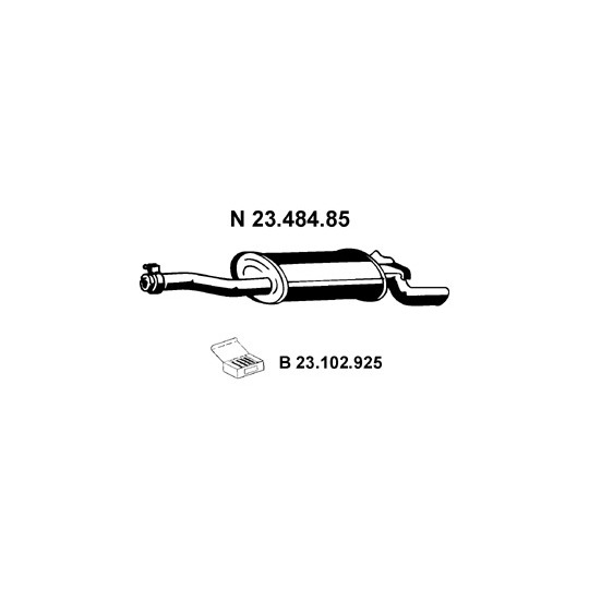 23.484.85 - Takaäänenvaimentaja 