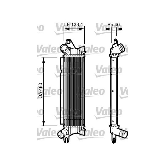 817654 - Intercooler, charger 