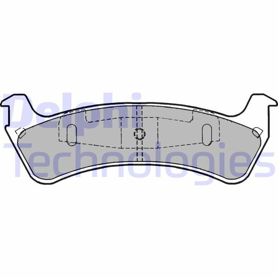 LP1283 - Brake Pad Set, disc brake 