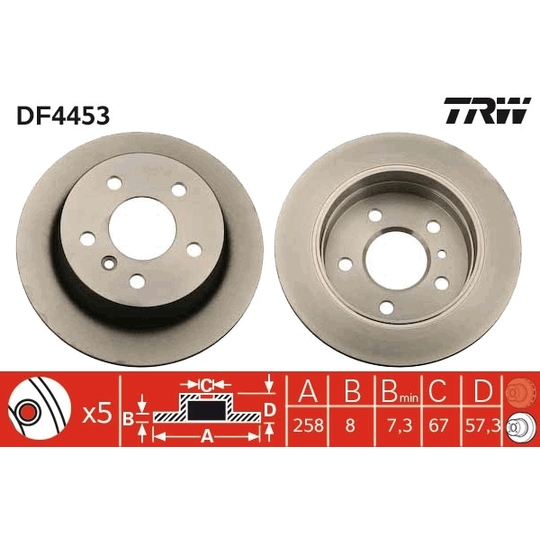 DF4453 - Brake Disc 
