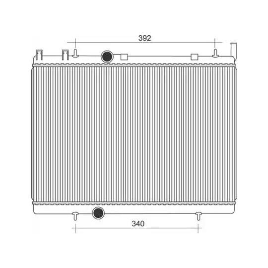 350213888000 - Radiaator, mootorijahutus 