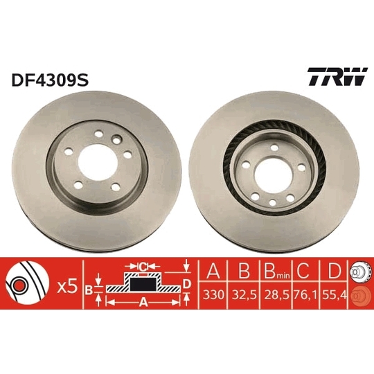 DF4309S - Brake Disc 