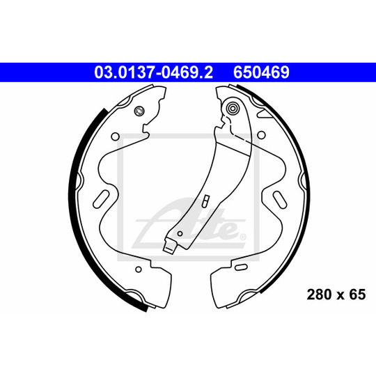 03.0137-0469.2 - Brake Shoe Set 