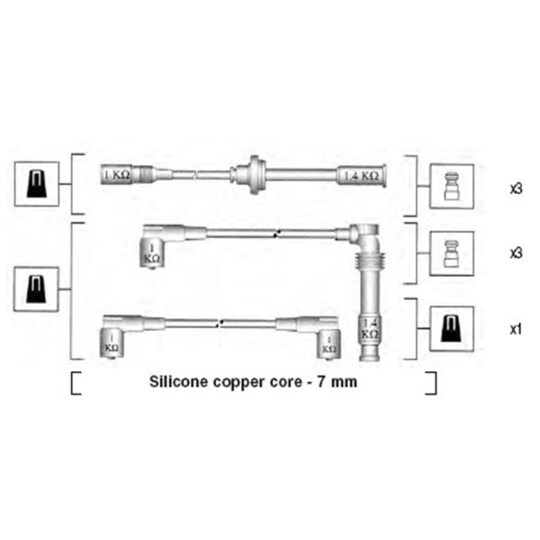 941045400525 - Ignition Cable Kit 