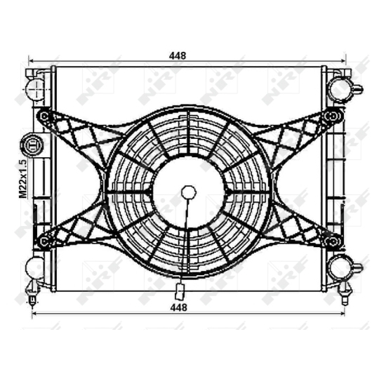 53999 - Radiator, engine cooling 