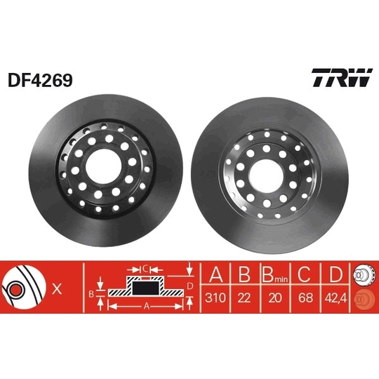DF4269 - Brake Disc 