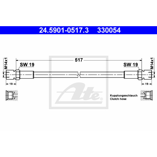 24.5901-0517.3 - Clutch Hose 