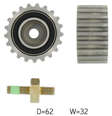 VKM 26502 - Deflection/Guide Pulley, timing belt 