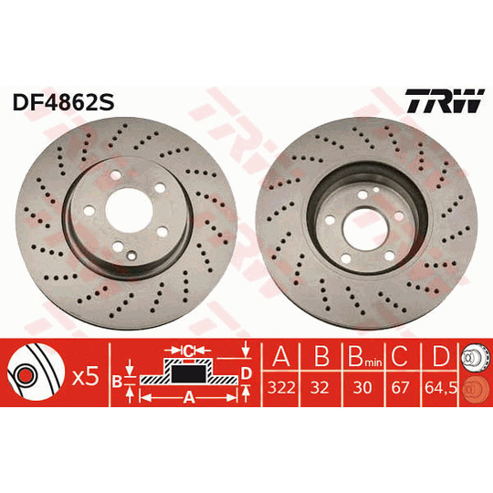 DF4862S - Brake Disc 
