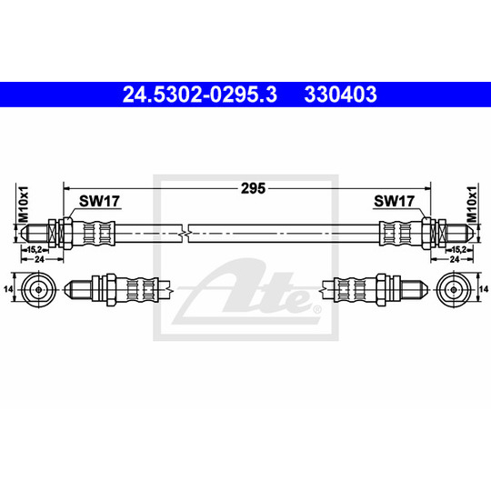 24.5302-0295.3 - Bromsslang 