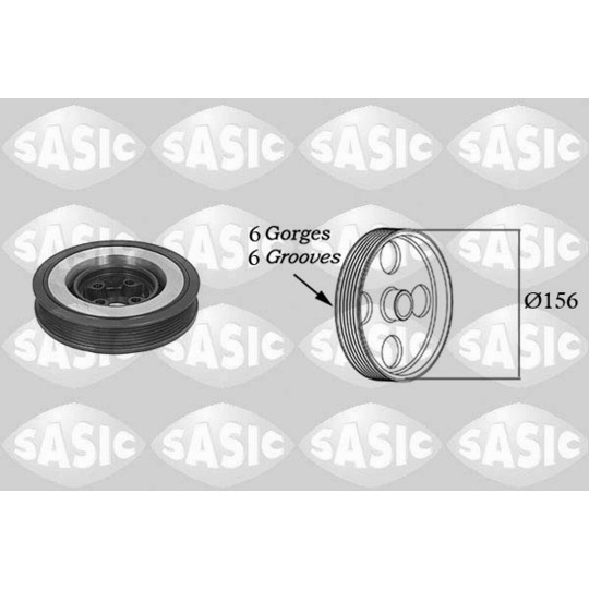 9001802 - Belt Pulley, crankshaft 