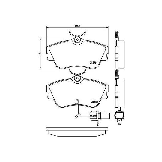 P 85 050 - Brake Pad Set, disc brake 