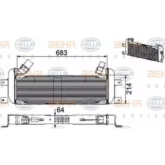 8ML 376 756-191 - Cooler, exhaust gas recirculation 