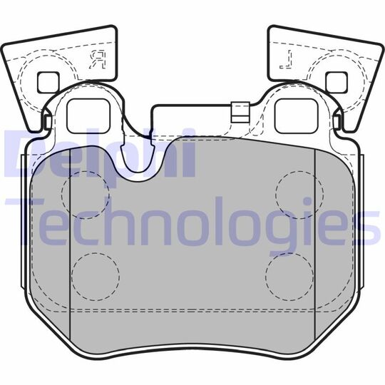 LP2121 - Brake Pad Set, disc brake 