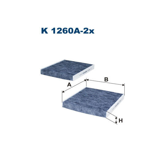K 1260A-2X - Filter, interior air 
