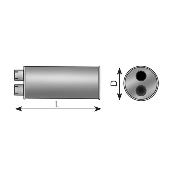 50404 - Middle Silencer, universal 