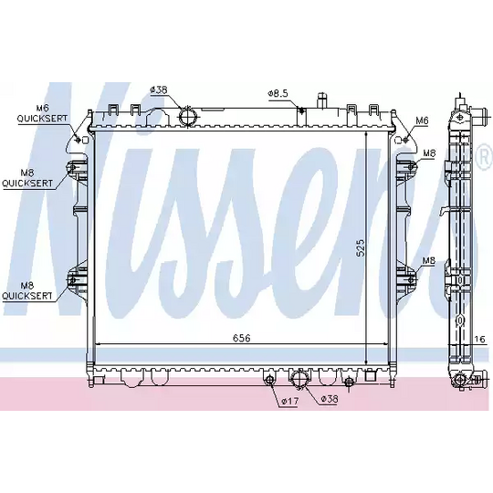 64681A - Radiator, engine cooling 