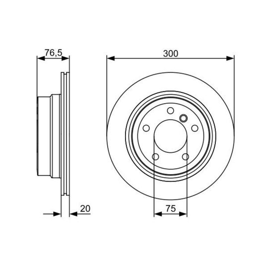 0 986 479 496 - Brake Disc 