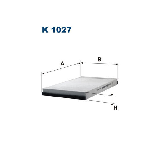 K 1027 - Filter, interior air 