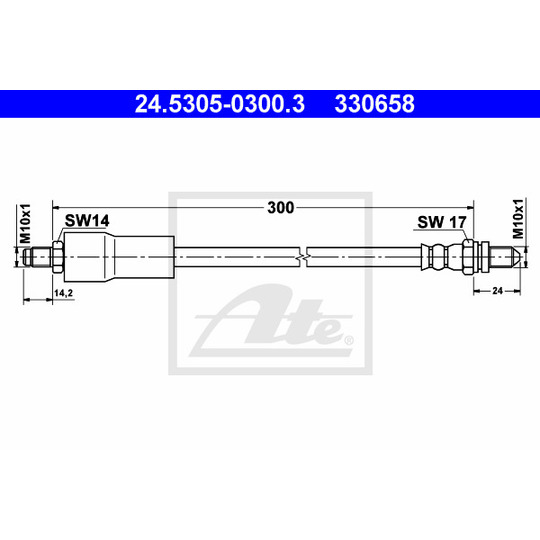 24.5305-0300.3 - Brake Hose 