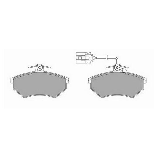 P 85 033 - Brake Pad Set, disc brake 