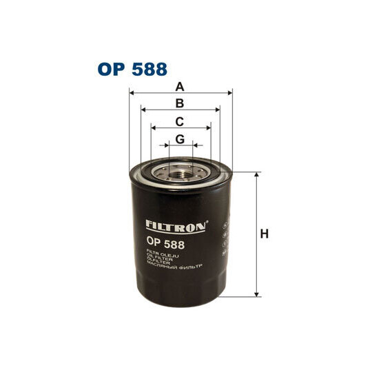 OP 588 - Oil filter 