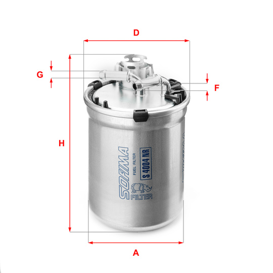 S 4004 NR - Fuel filter 