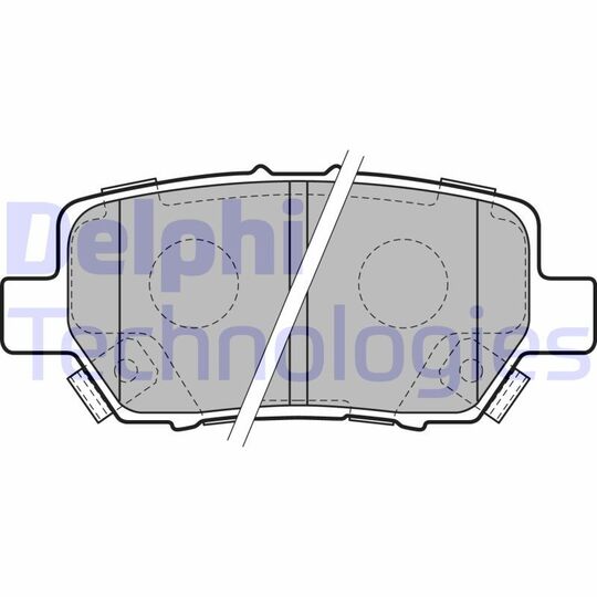 LP2160 - Brake Pad Set, disc brake 