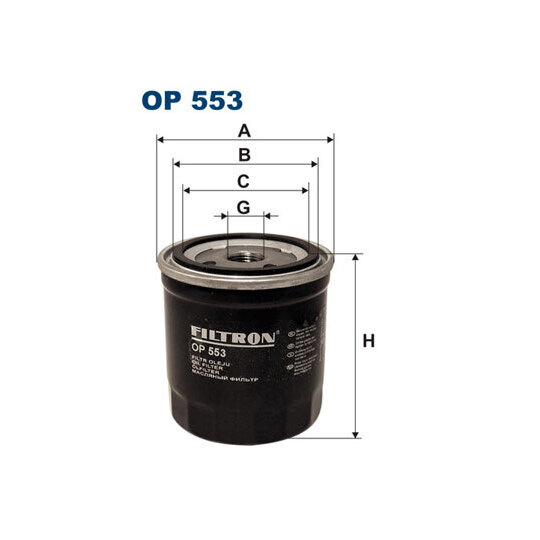 OP 553 - Oil filter 