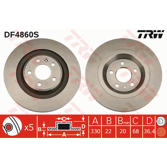 DF4860S - Brake Disc 