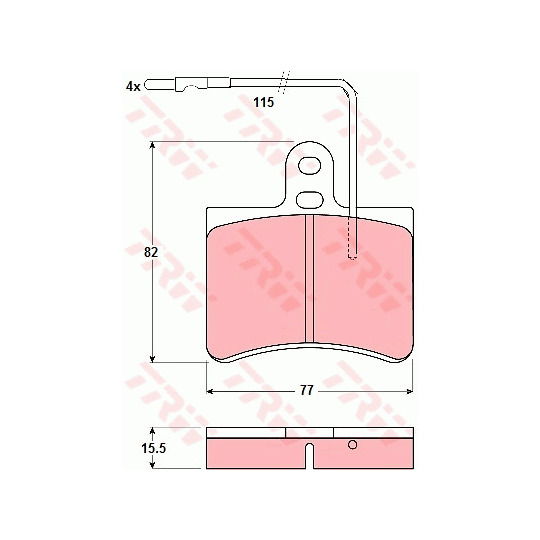 GDB315 - Brake Pad Set, disc brake 